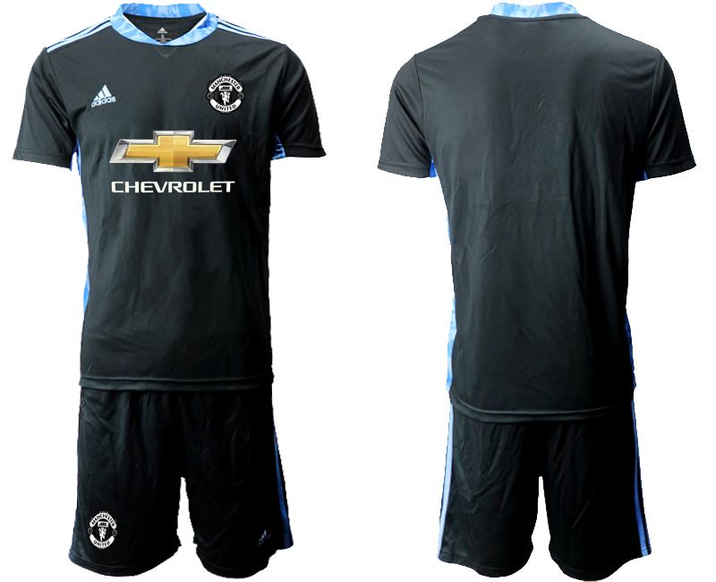 Men 2020-2021 club Manchester United black goalkeeper Soccer Jerseys->manchester united jersey->Soccer Club Jersey